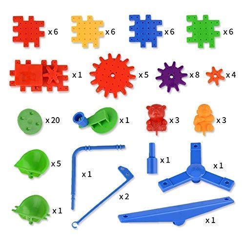 101 Pcs Miracle Bricks | Motorized Spinning Gear Building Block Toy Sets