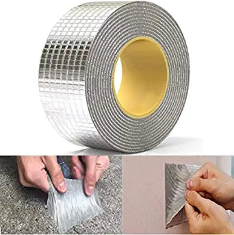 Repair Tape Waterproof Tape Aluminum Foil Sealan Repair Window Silicone Boat Pipe Sealing Glass Roof Patching Heat Resistant | 🔥 BUY 1 GET 1 FREE 🔥