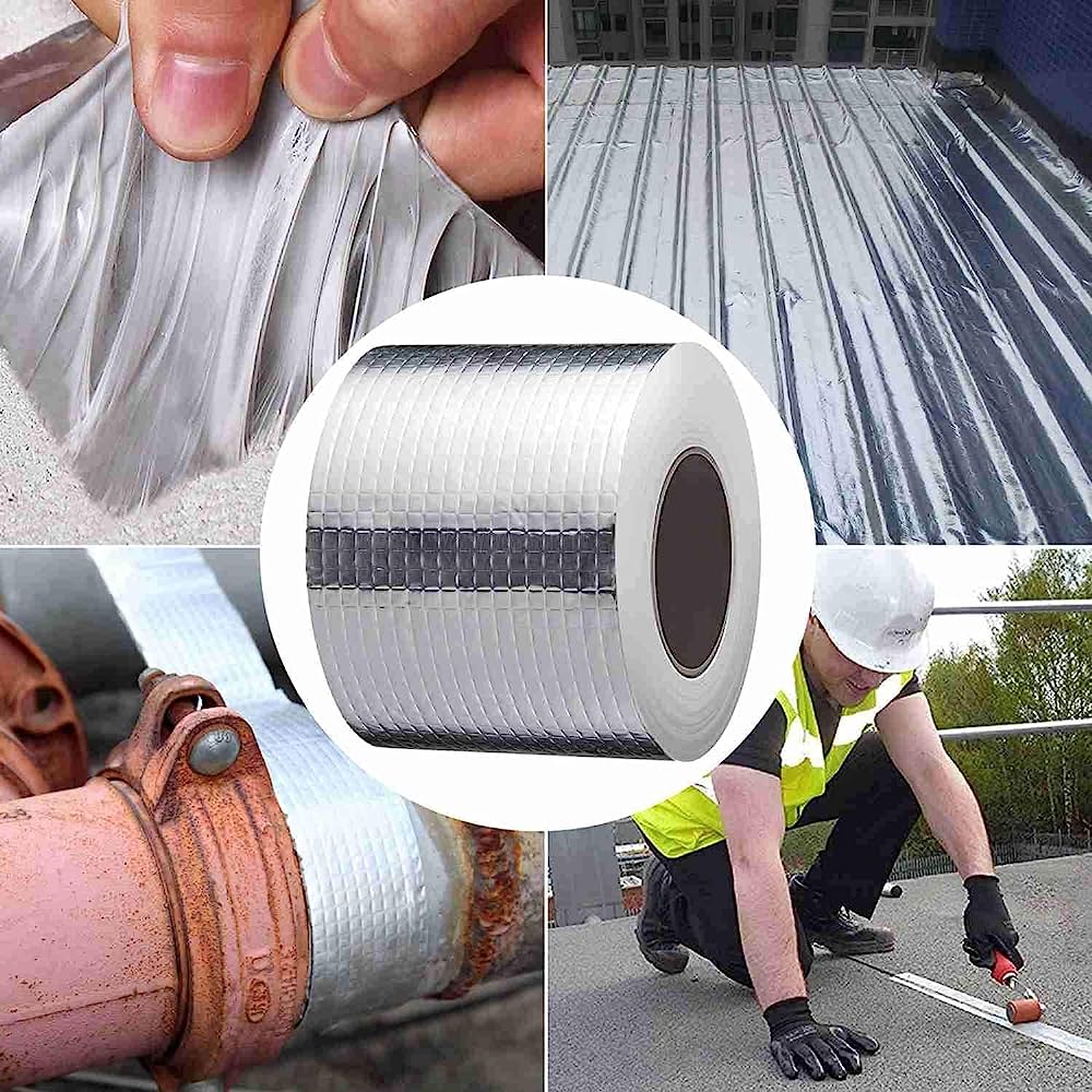 Repair Tape Waterproof Tape Aluminum Foil Sealan Repair Window Silicone Boat Pipe Sealing Glass Roof Patching Heat Resistant | 🔥 BUY 1 GET 1 FREE 🔥