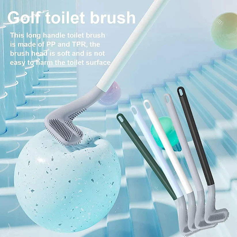 Golf Shape Toilet Cleaner Brush 😍Buy 1 Get 1 Free😍 Long Handled 360 Degree Toilet Brush