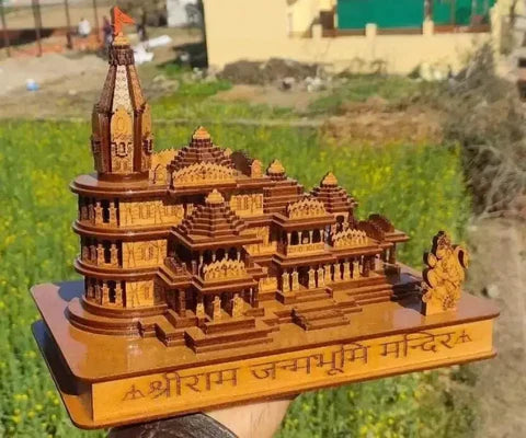 Ayodhya Temple - Shri Ram Mandir 3D Wooden Temple For Home/Office/Shop