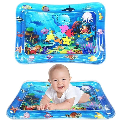 Baby Slapped Pad | Leakproof Water Mat for Baby | Inflatable Bed, Swimming Mats, Crawling Floor Bed (Multicolour)