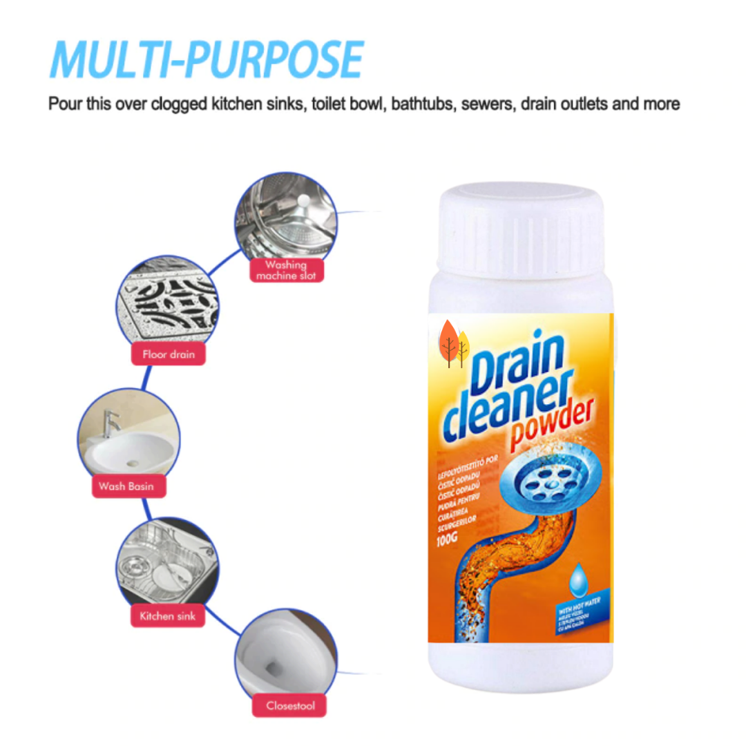 Powerful Sink Drain & Toilet Cleaner | Buy 1 Get 2 Offer