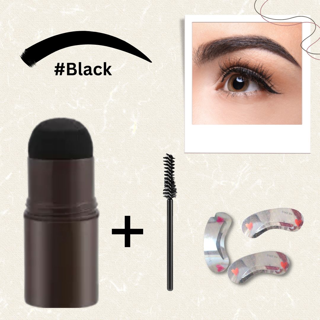 Black & Brown Hair Coloring Sponge with😍 Eyebrow Shaper & Brush Free 😍 | BUY 1 GET 1 FREE**