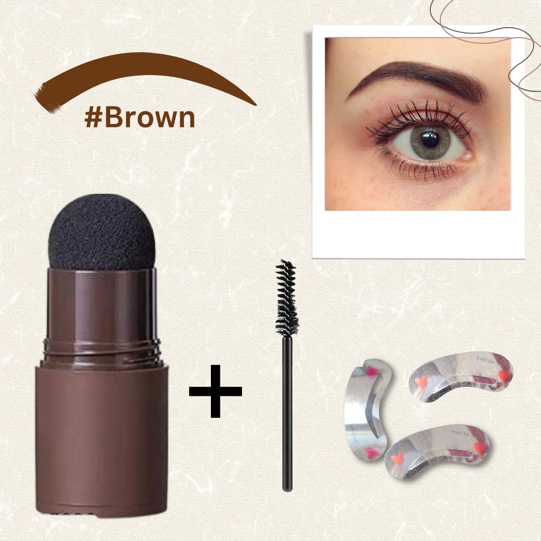 Black & Brown Hair Coloring Sponge with😍 Eyebrow Shaper & Brush Free 😍 | BUY 1 GET 1 FREE**