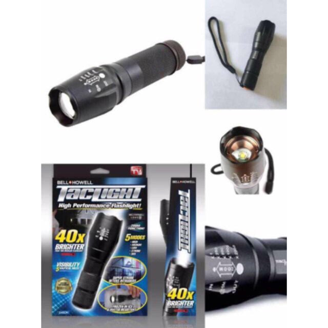 Bell + Howell Taclight High-Bright Flashlights (60x Brightness)