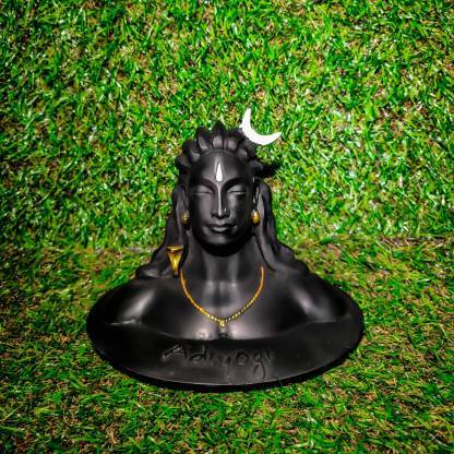 The Adiyogi statue with Rudraksha Mala | Adiyogi Statue for Car Accessories for Dash Board, Pooja & Gift,Decore Items for Home & Office, Made in India (Adiyogi)